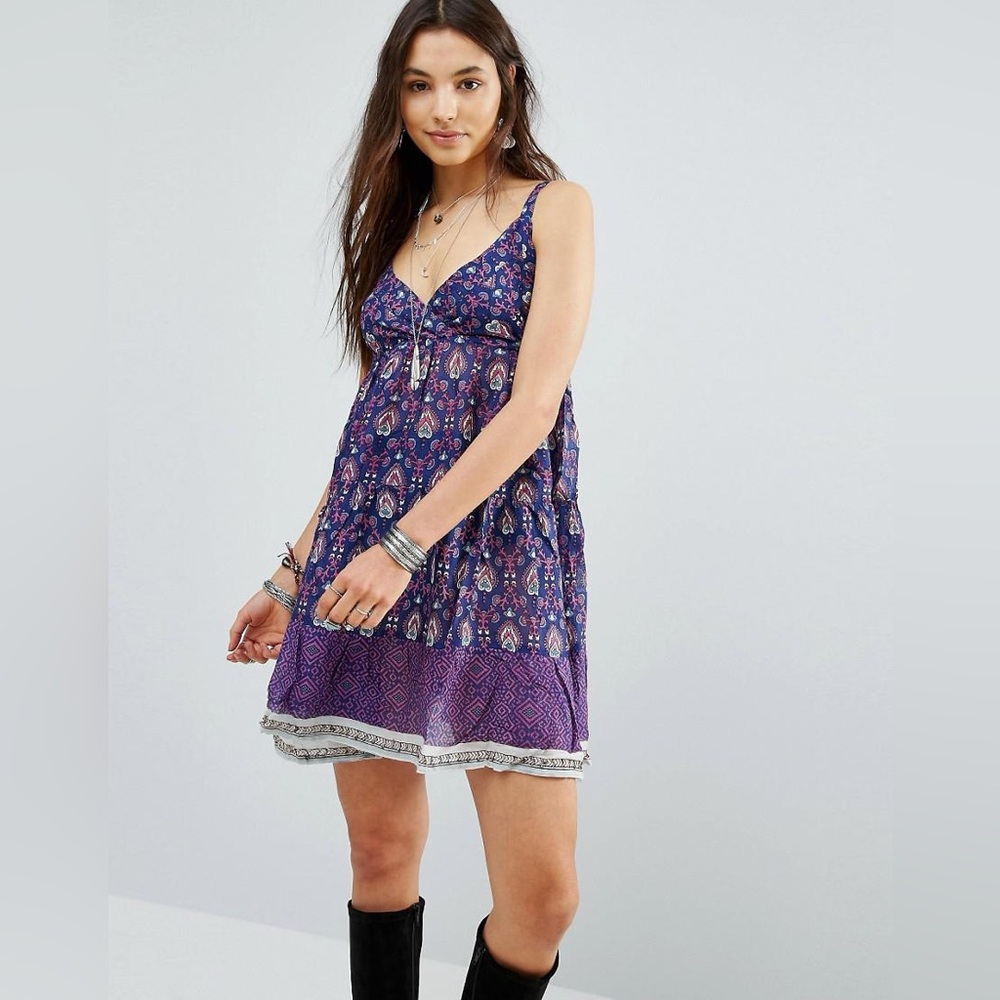 NWT RAGA PURPLE BABYDOLL SUNDRESS SIZE M